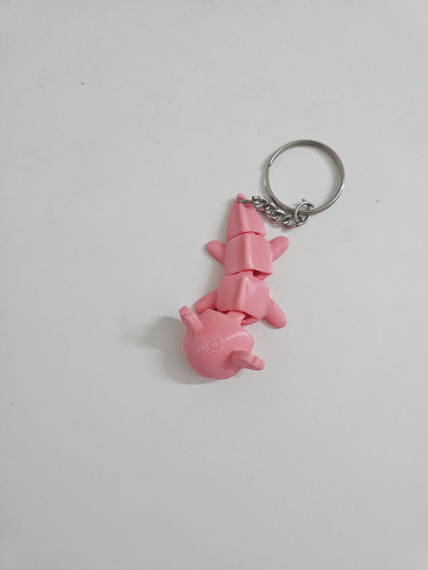 Axolotl Figlet Keychain